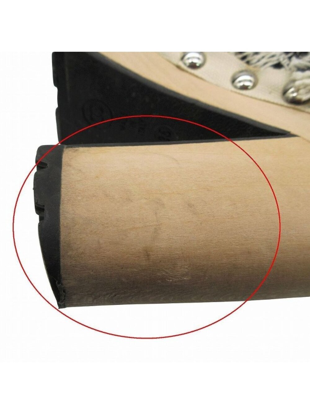 Chanel Long Boots Tweed Lapenfa CC Logo Wood Heel 35 - Picture 10 of 10